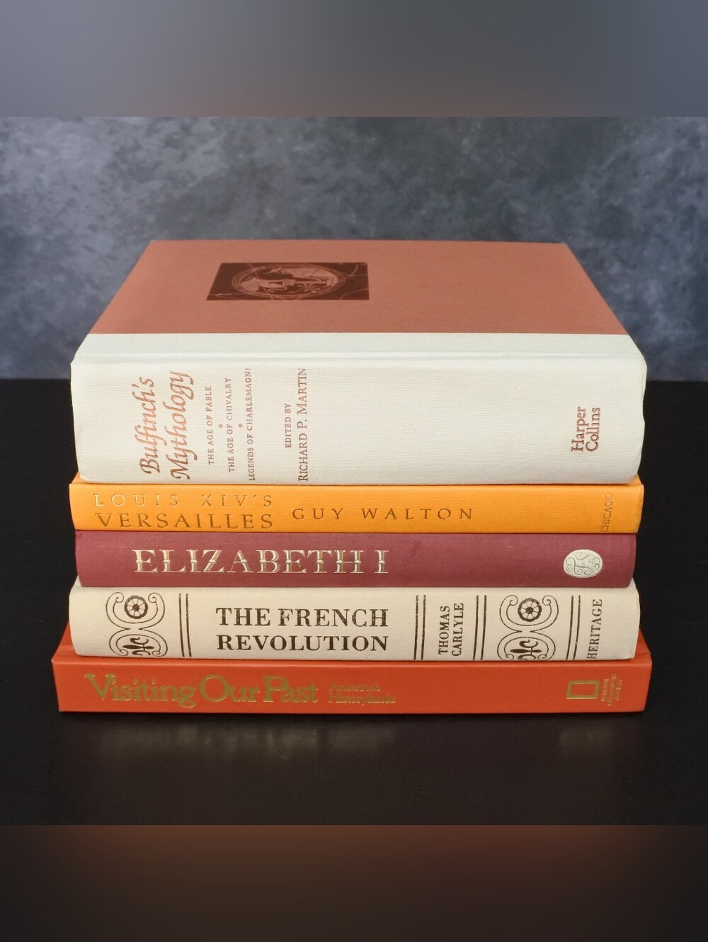 Vintage History Hardcover Stack Coffee Table Book Set